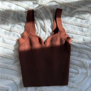 Abercrombie & Fitch Dark Orange Top